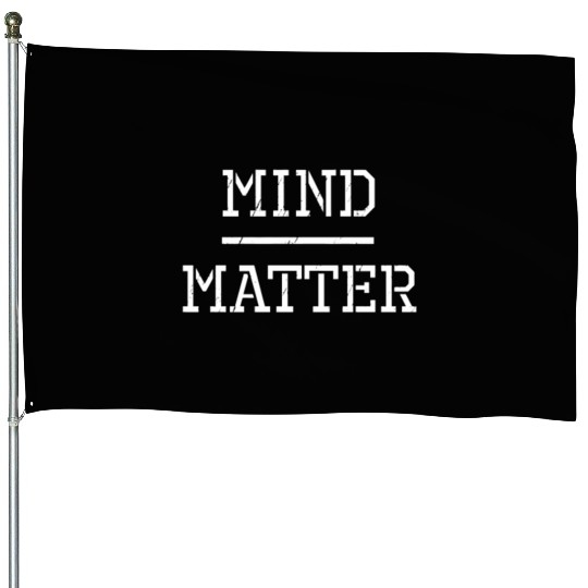 Mind Over Matter Gym Workout Motivation Trainer House Flags