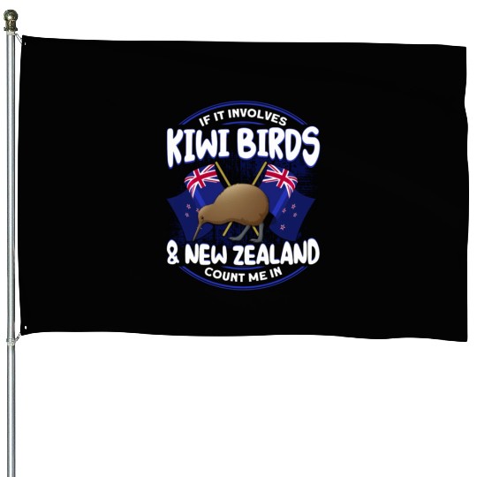 Bird Lover Endangered Species Kiwi Bird House Flags