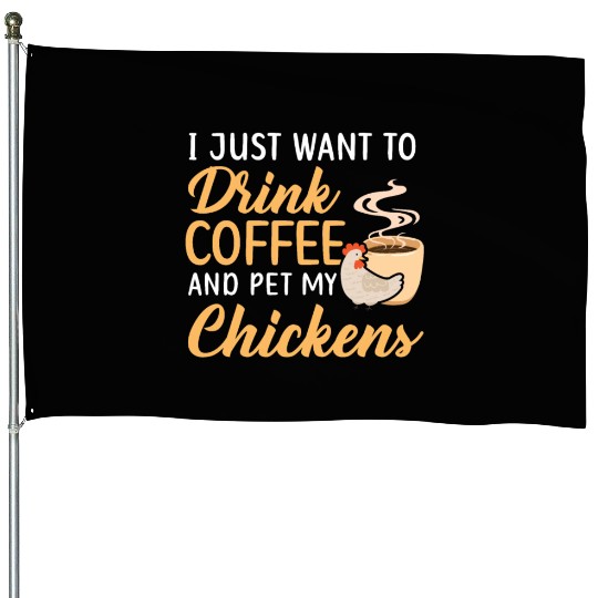 Chicken Farmer Chicken Whisperer Farm Animal House Flags