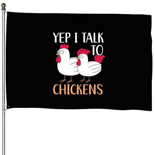 Chicken Farmer Chicken Whisperer Farm Animal House Flags