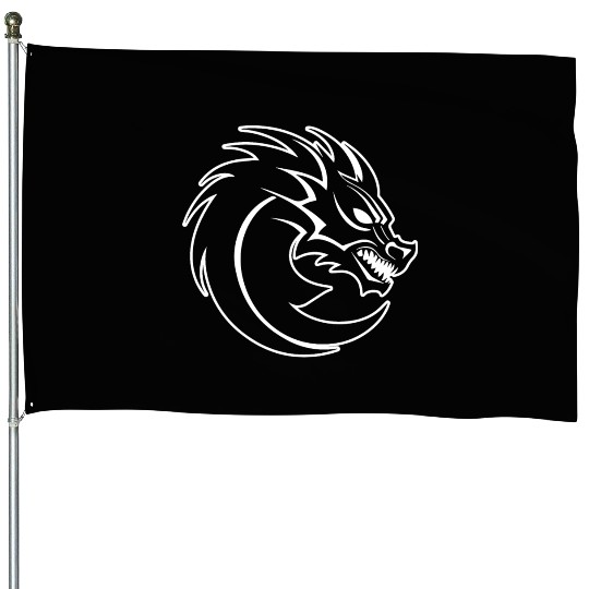 Dragon Mythical Fantasy Serpent House Flags