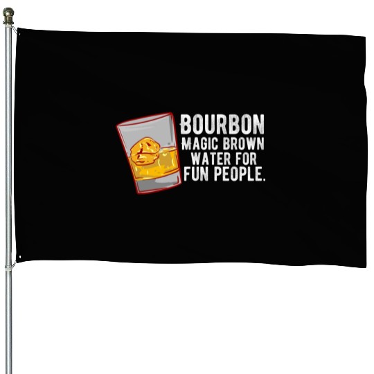 Bourbon - Magic Brown Water House Flags