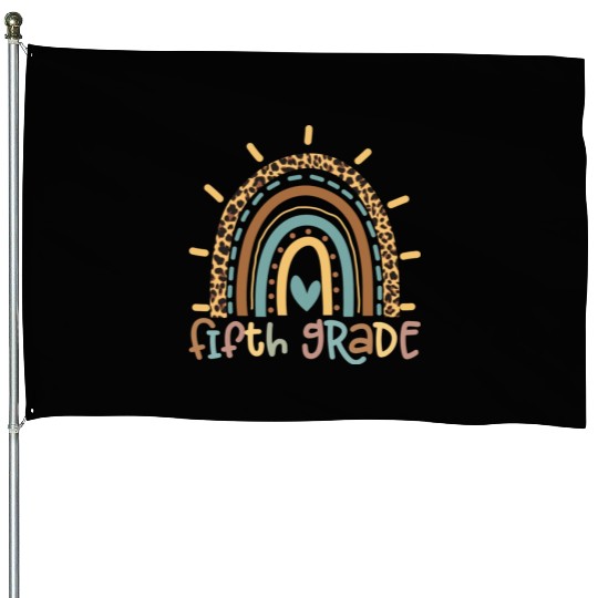 Fifth Grade Rainbow Girls Boys Teacher Team House Flags