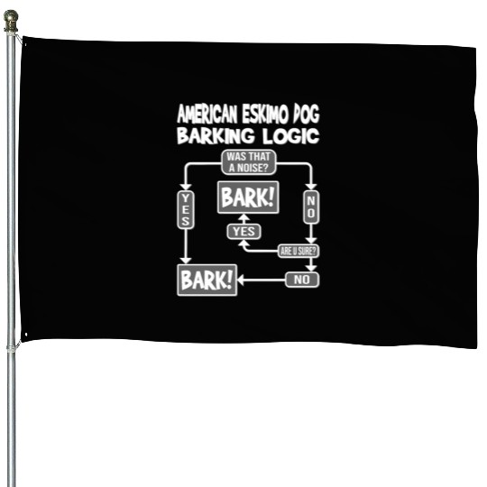 Dog Barking Logic Dog American Eimo Dog House Flags
