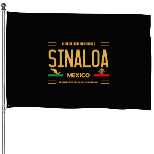 Sinaloa Meco License Plate Aesthetic Sinaloa House Flags