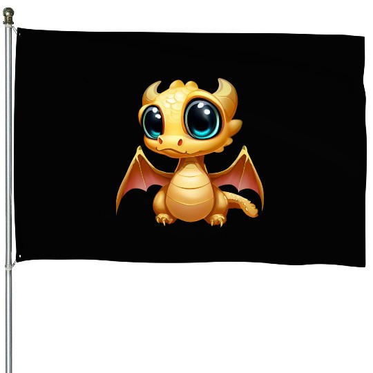 Baby Dragon House Flags