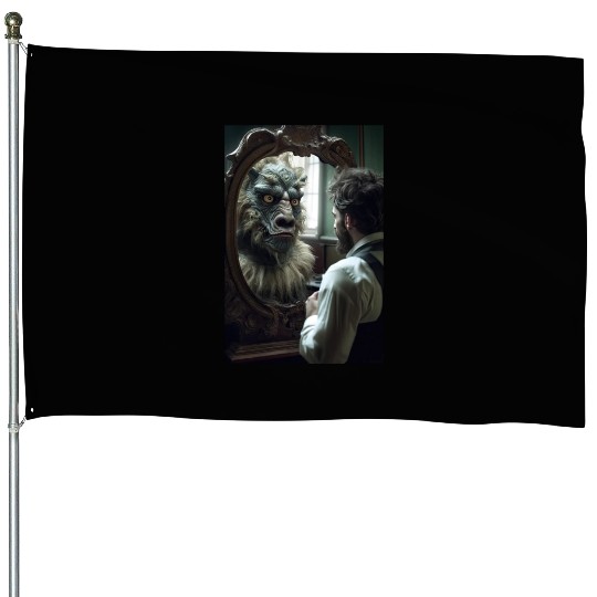 Reflections Unveiled: The Beast Within House Flags