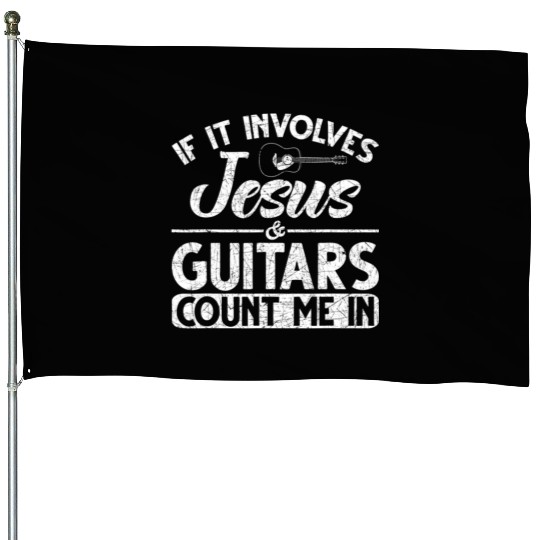 Musician Guitar Music Guitarist Christian Jesus House Flags