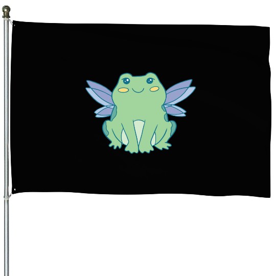 Cottagecore Cottage Core Frog Fairycore Goblincore House Flags