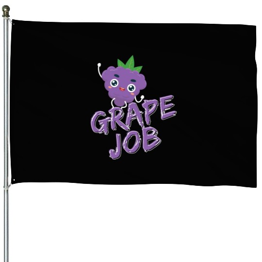 Grape Job House Flags