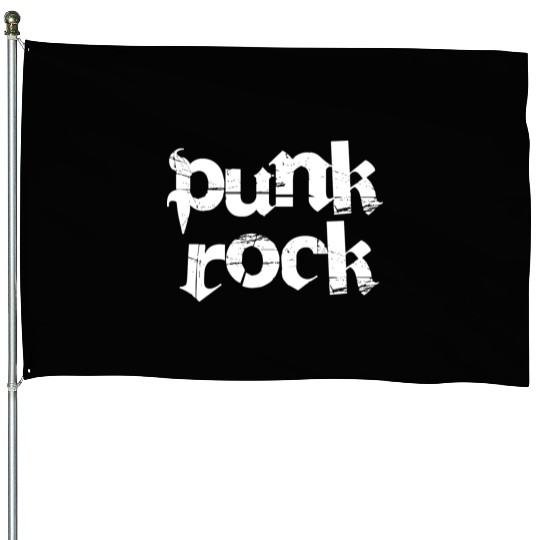 punk rock bold text House Flags