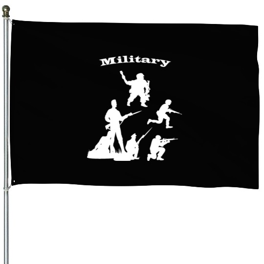 usa military soldiers in battle House Flags for you
