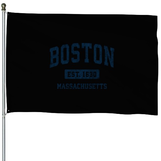 Boston Massachusetts Ma Vintage Athletic House Flags