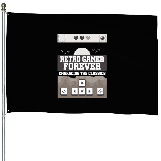 Retro Gamer Forever Embracing the Classic House Flags