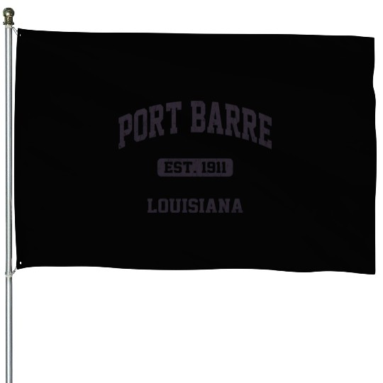 Port Barre Louisiana La State Athletic Style House Flags