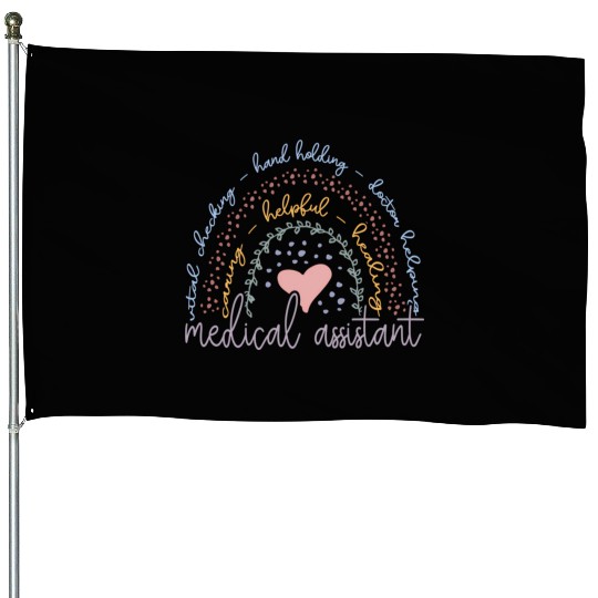 Rainbow Medical Assistant House Flags