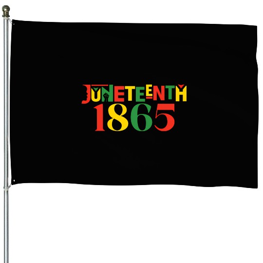 Juneteenth 1865 Leopard Celebrate African House Flags