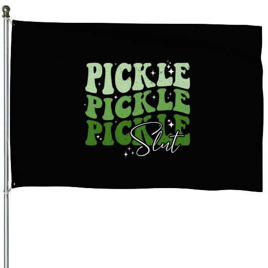 Pickle Slut Pickle Slut Who Loves Pickles Apaprel House Flags