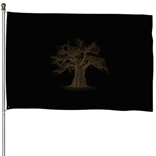 Baobab Tree of Life House Flags