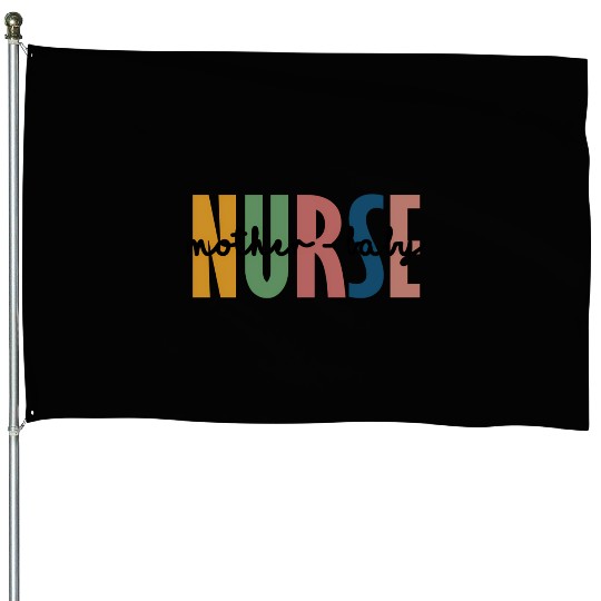 Leopard Mother Baby Nurse Nursing Student School House Flags