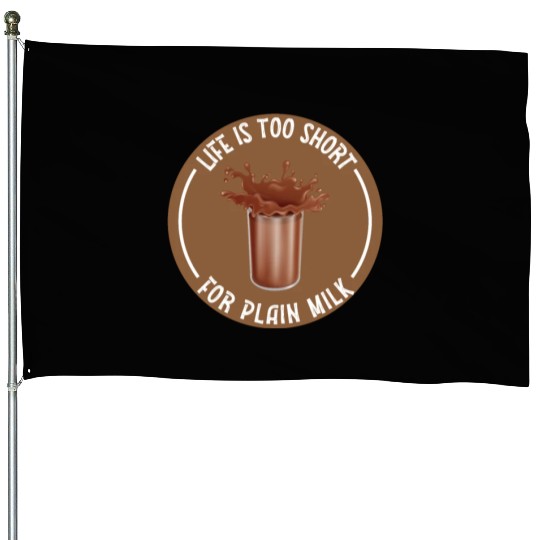 I Love Chocolate Milk Lover Funny Chocolate Milk House Flags