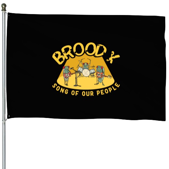 Cicada Brood X Cicada Invasion Cicada Song Tour House Flags