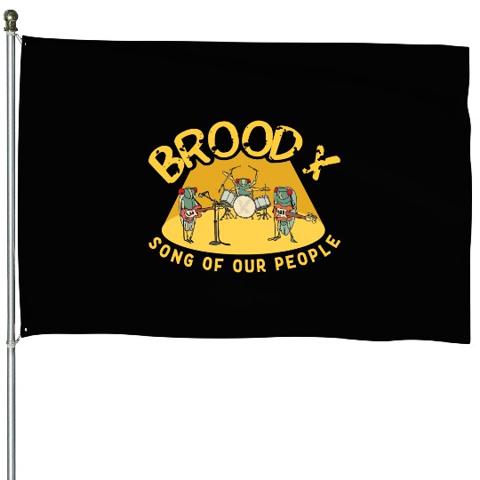 Cicada Brood X Cicada Invasion Cicada Song Tour House Flags