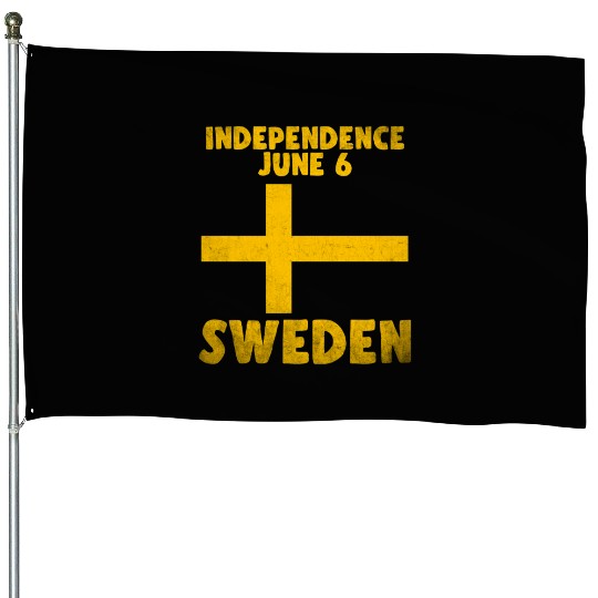 Sweden Independence Day 6Th June Patriotic House Flags