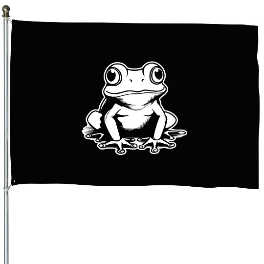 Frog Amphibian Toad House Flags