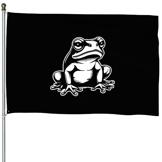 Frog Amphibian Toad House Flags
