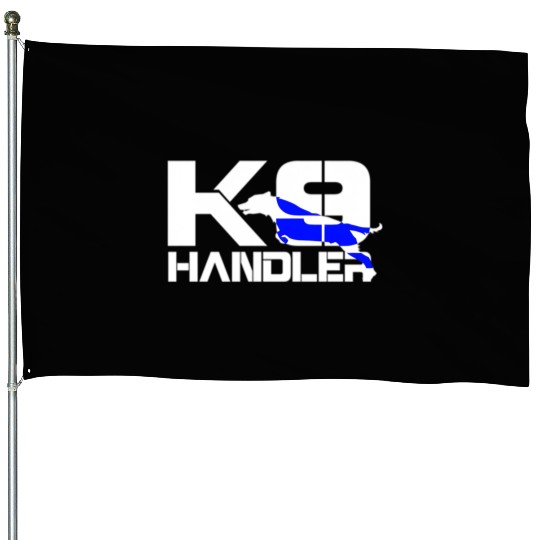 K-9 Handler Police Sheriff Cops Law Enforcement House Flags
