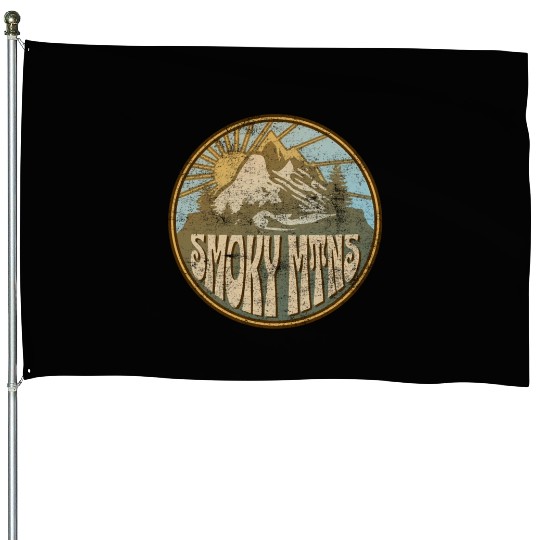 Great Smoky Moains Nature Moains Hiking House Flags