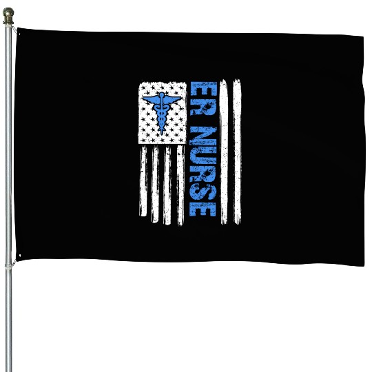 Er Nurse Emergency Room Nurse House Flags