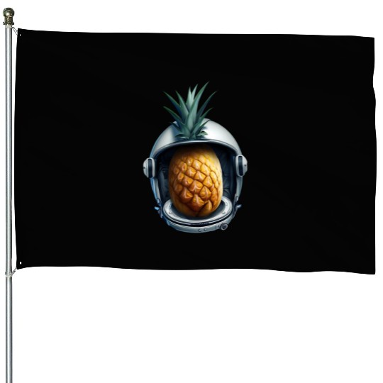 Pineapple astronaut House Flags