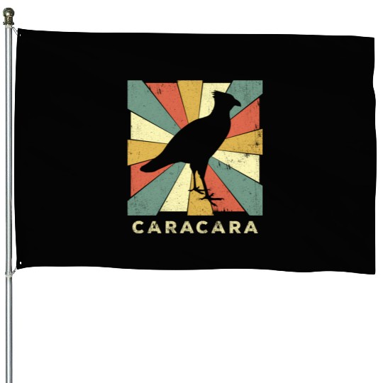 Caracara Bird Style Animal House Flags