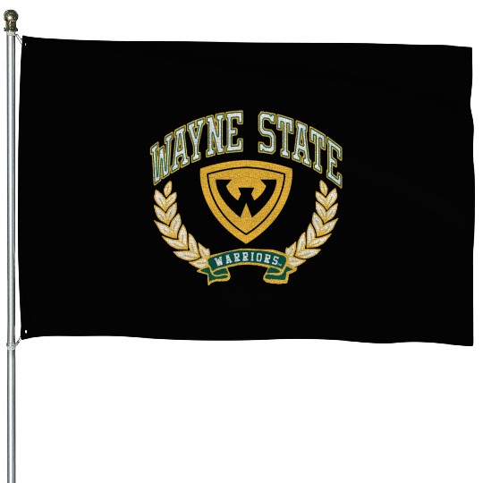 Wayne State Warriors Victory House Flags