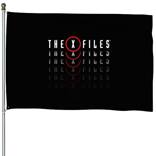 X-Files Repeating Logo House Flags