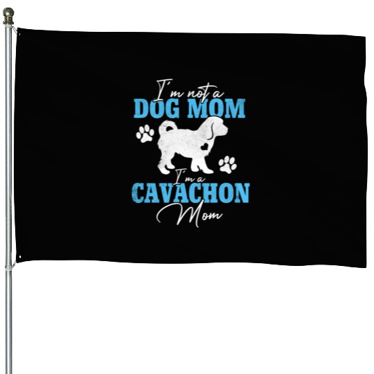 Cavachon Mom Dog For Dog Mom Mother'S Day House Flags
