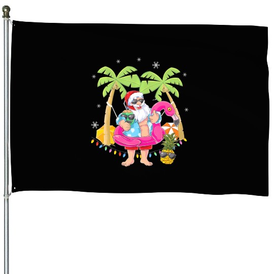 CHRISTMAS IN JULY Summer Xmas Decoration House Flags