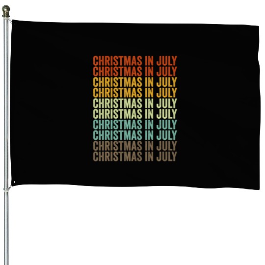 Christmas In July House Flags