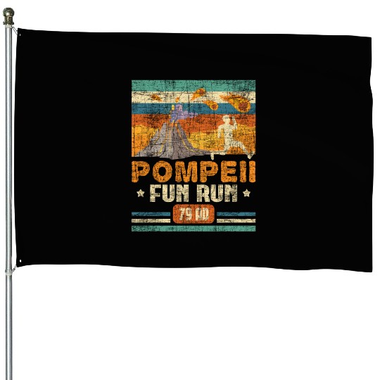 Pompeii Fun Run - Geography Volcanologist House Flags