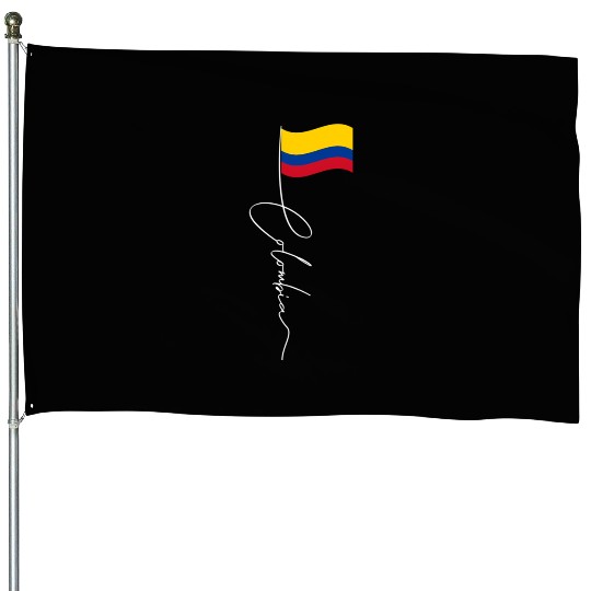 Colombia Signature Flag Pole - Patriotic House Flags