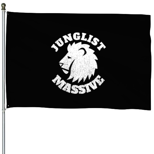 Junglist Music DnB EDM Drum N Bass Lion House Flags