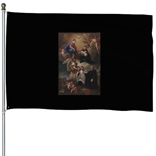 The Holy Spirit, angels and the Virgin Mary House Flags