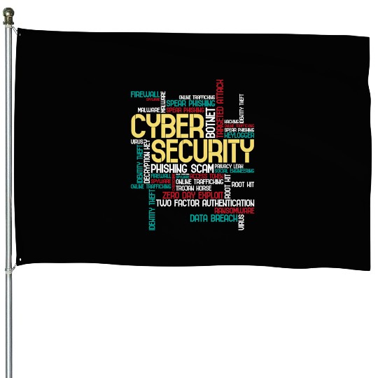 Cyber Security Hacker It Analyst Computer Programm House Flags