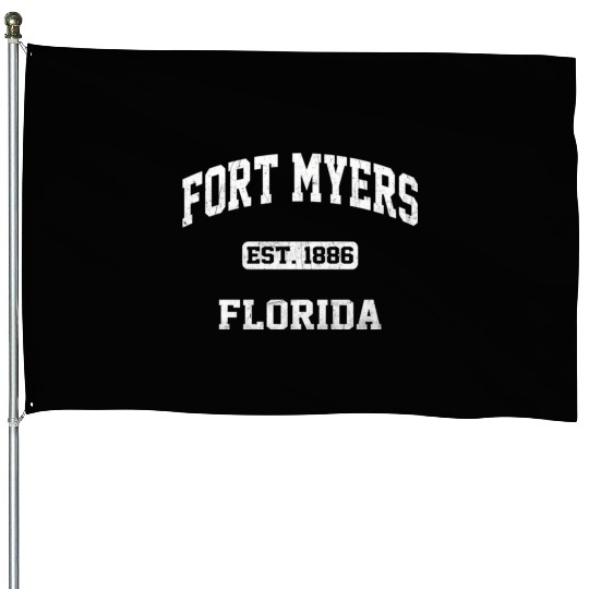 Fort Myers Florida Fl Vintage State Athletic House Flags