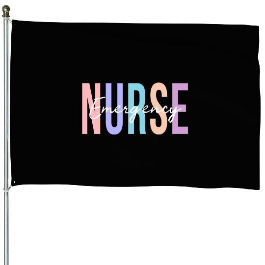 Er Nurse Emergency Room Nurse Registered Nurse House Flags