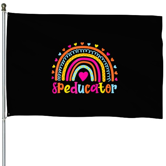 Speducator Special Education Teacher Sped Ed House Flags