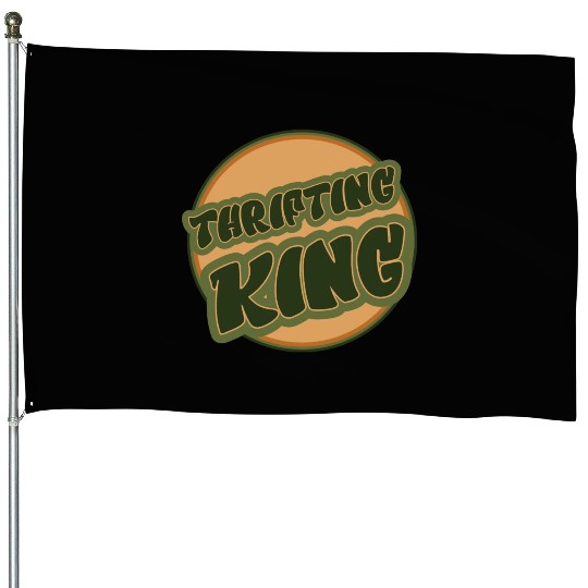 Thrifting King natural House Flags
