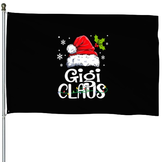 Gigi Claus Family Pj House Flags